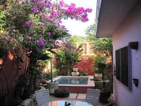 [Casa Guadalupe courtyard]
